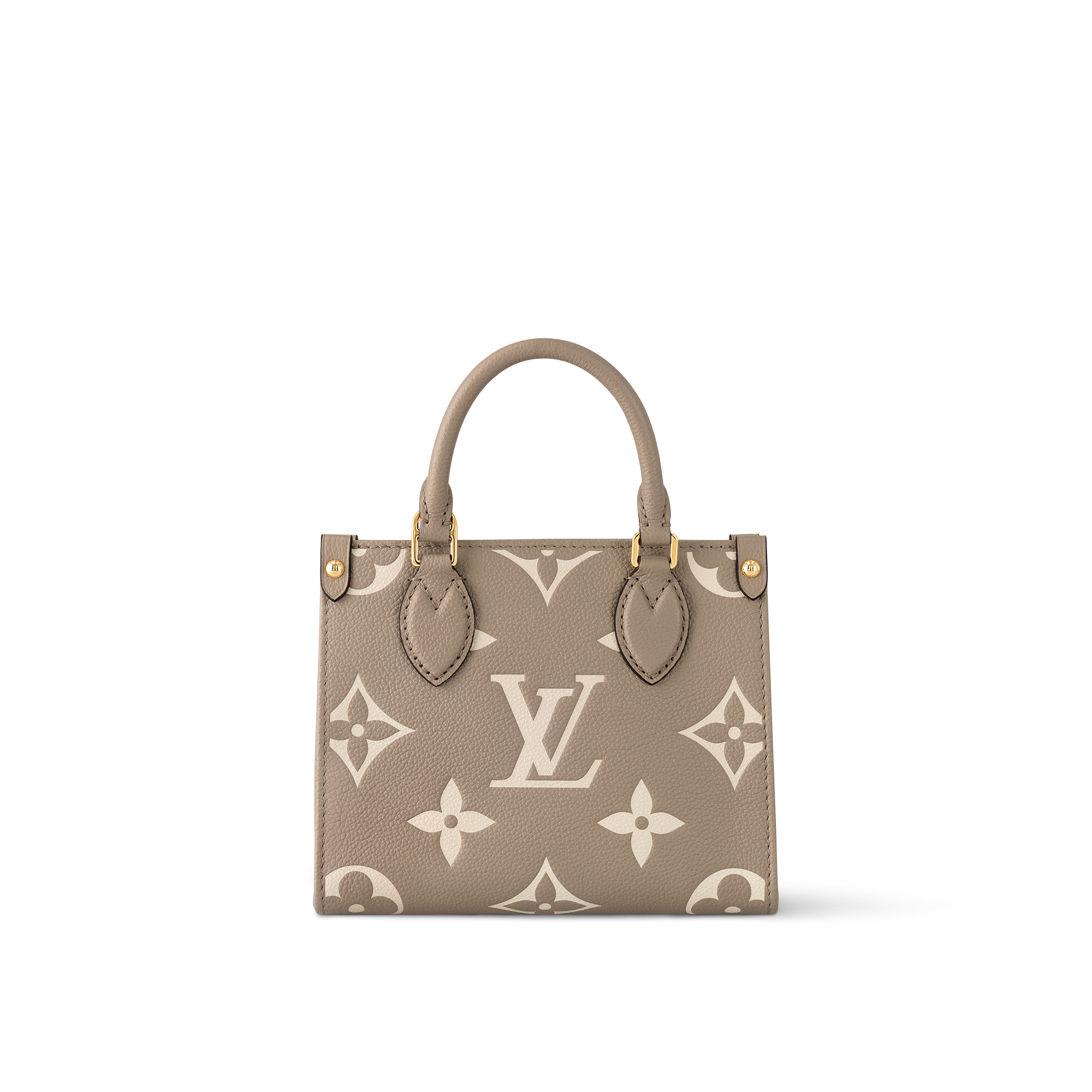 Bolsa Tote OnTheGo PM Couro Monogram Empreinte Bicolor - Bolsas